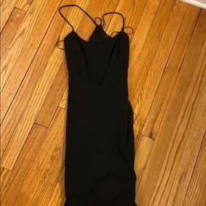 Elegant black mini dress